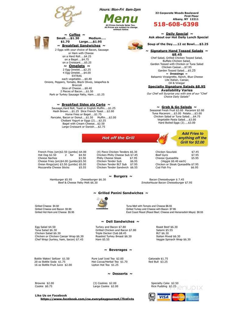 Everydays - Albany, NY menu_pic