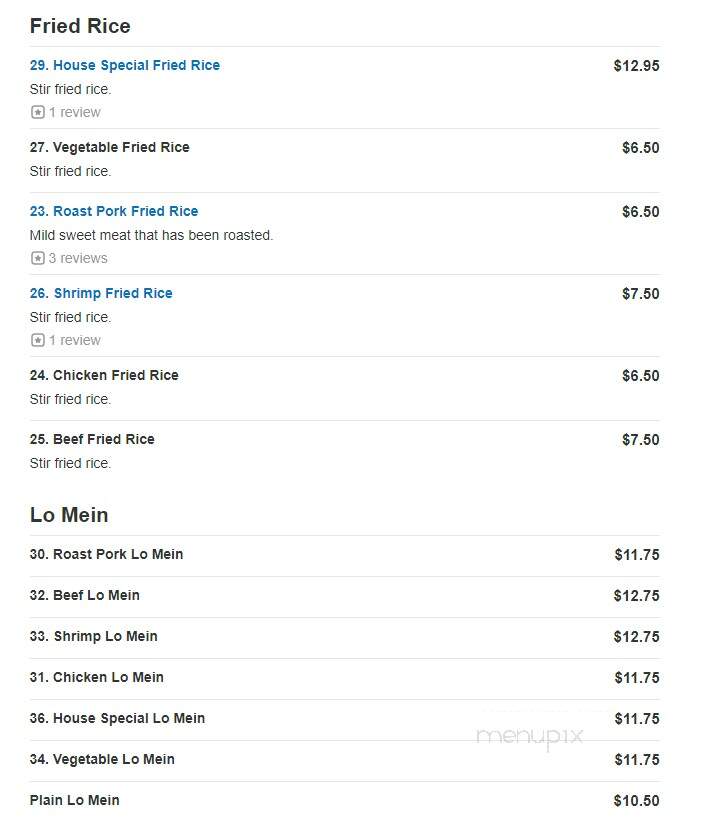 Wang's Kitchen - Wethersfield, CT menu_pic