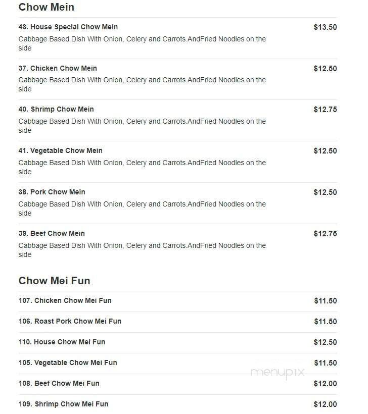 Wang's Kitchen - Wethersfield, CT menu_pic