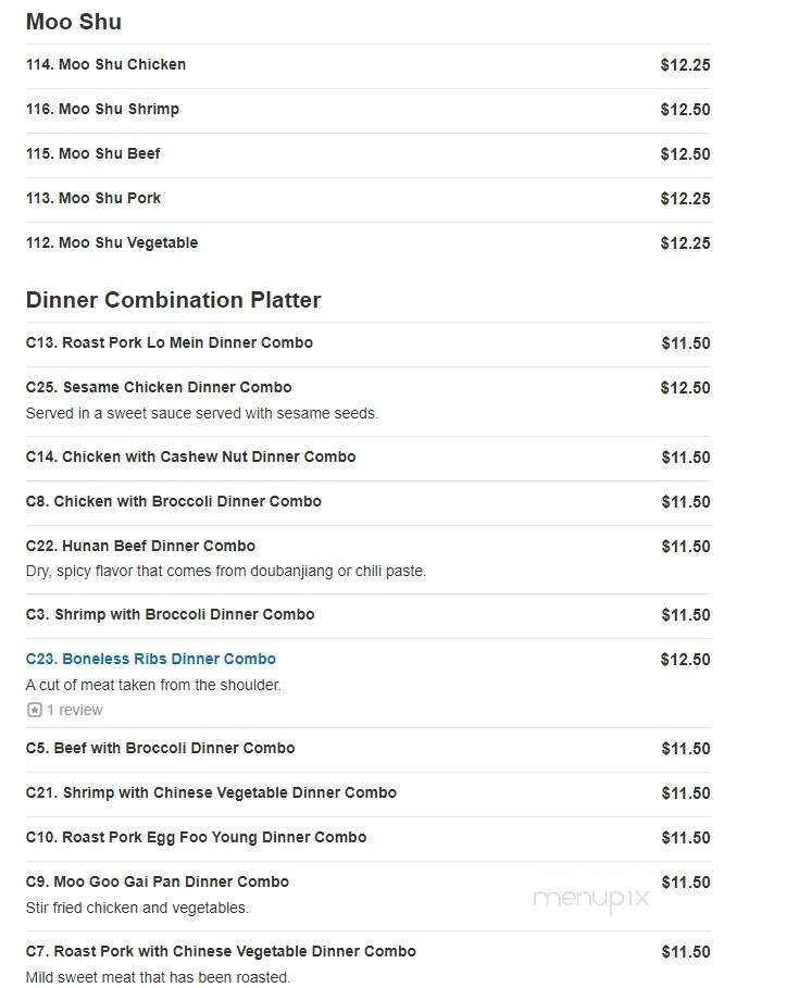 Wang's Kitchen - Wethersfield, CT menu_pic