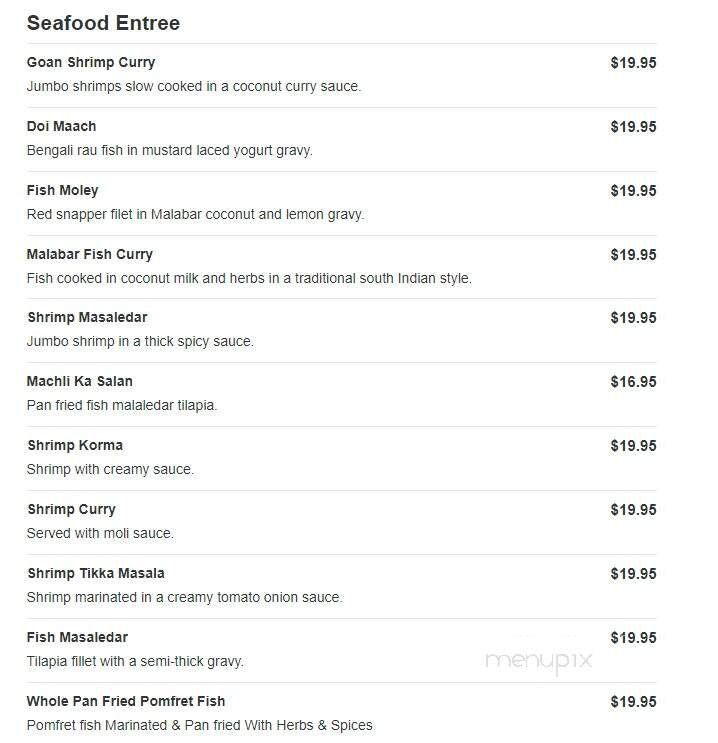 Tandoor Authentic Indian Cuisine - Morganville, NJ menu_pic