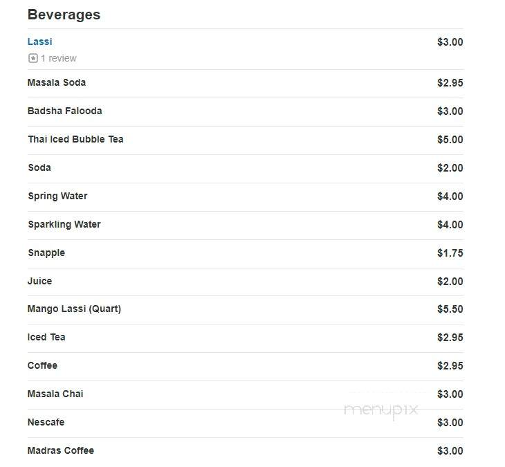 Tandoor Authentic Indian Cuisine - Morganville, NJ menu_pic