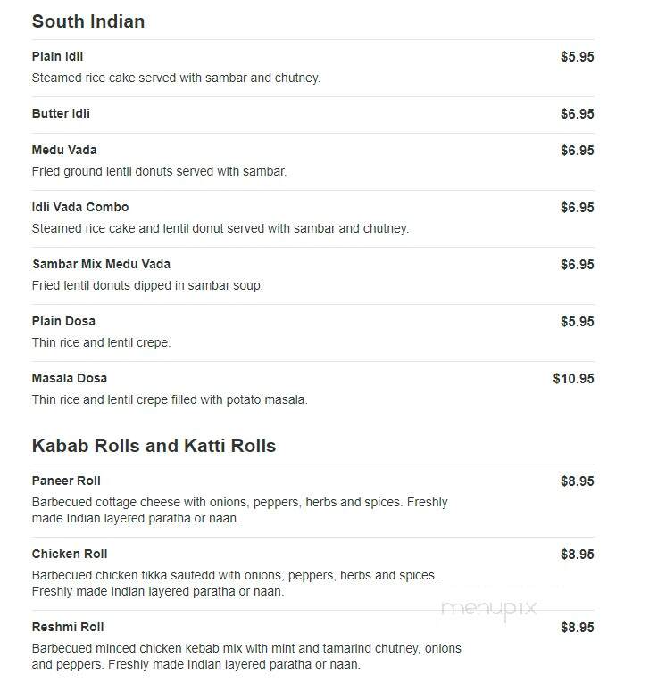 Tandoor Authentic Indian Cuisine - Morganville, NJ menu_pic