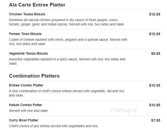Tandoor Authentic Indian Cuisine - Morganville, NJ menu_pic