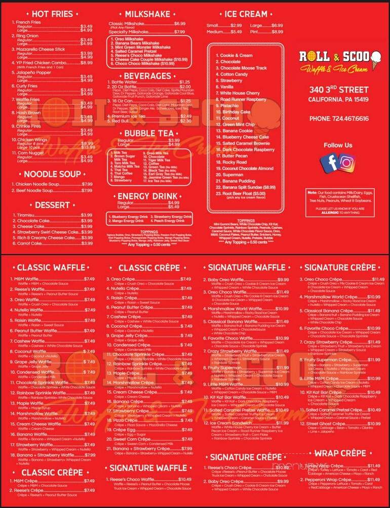 Roll & Scoop - California, PA menu_pic