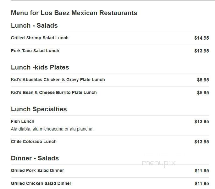 Los Baez Mexican Restaurant - Salem, OR