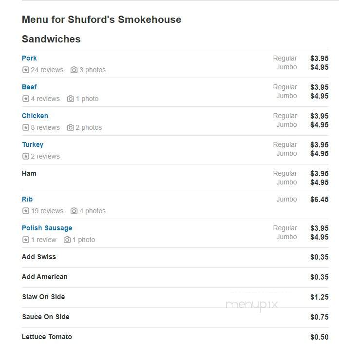Shuford's Smokehouse - Chattanooga, TN