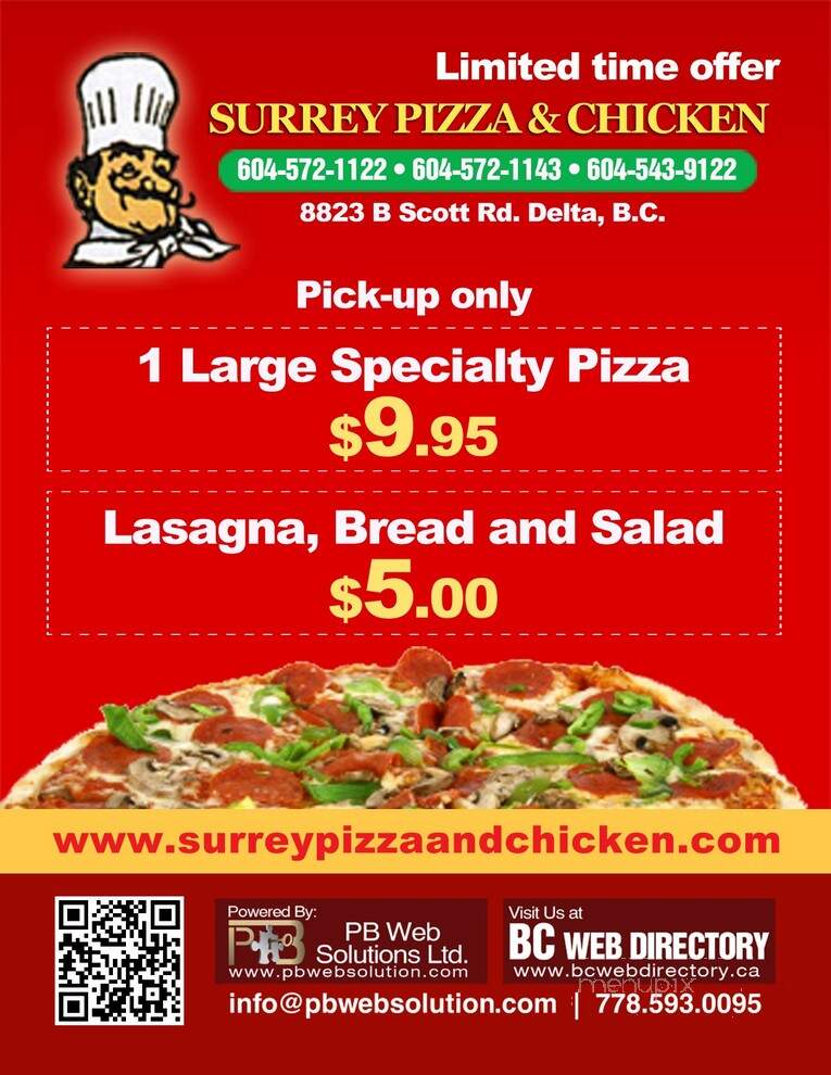 Surrey Pizza & Chicken - Delta, BC