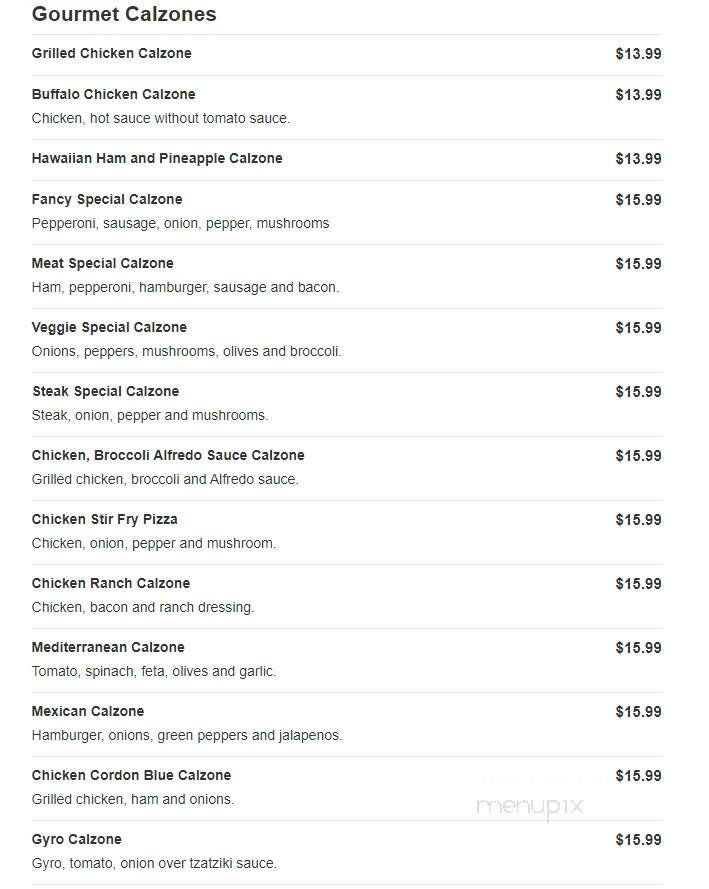 Fancy Pizza - South Grafton, MA menu_pic
