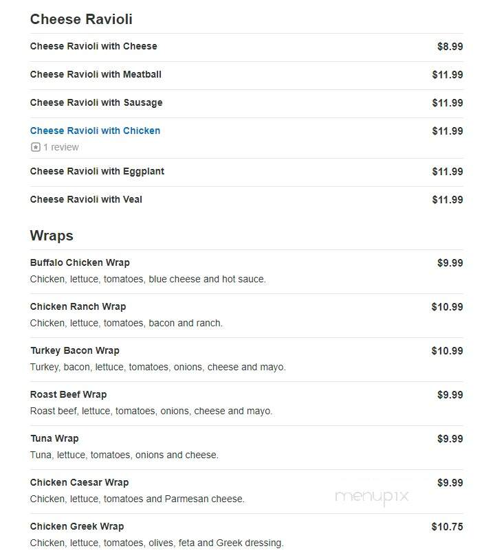 Fancy Pizza - South Grafton, MA menu_pic