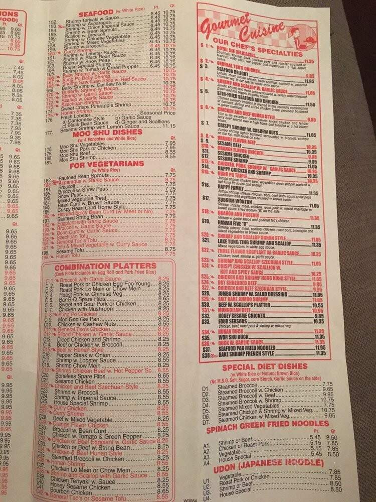 Wing Yum Chinese Restaurant - Nyack, NY menu_pic