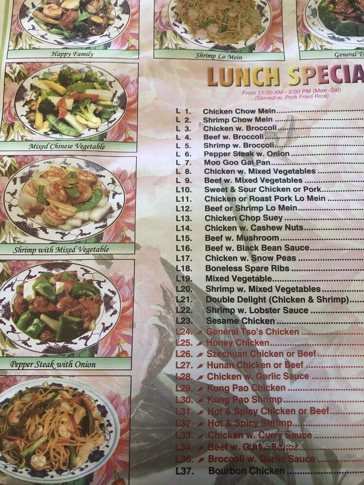 Great China - Wingate, NC menu_pic