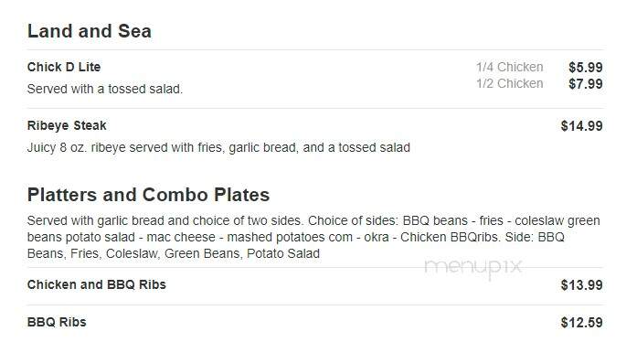 Larry's Real Pit Bar-B-Q - Dothan, AL menu_pic