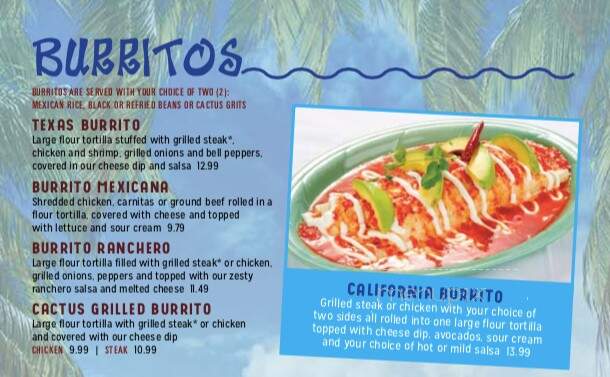 Cactus Cafe & Coyote Cantina - Foley, AL menu_pic