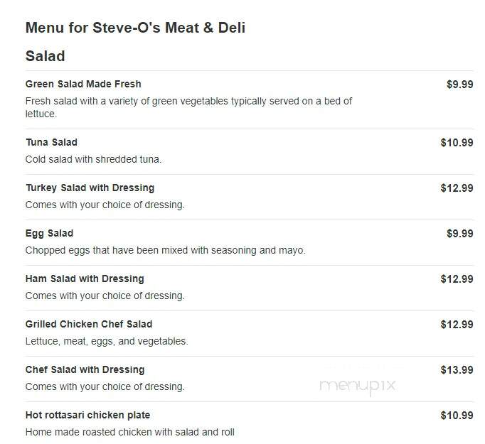 Steve-O's Meat & Deli - Santa Rosa, CA