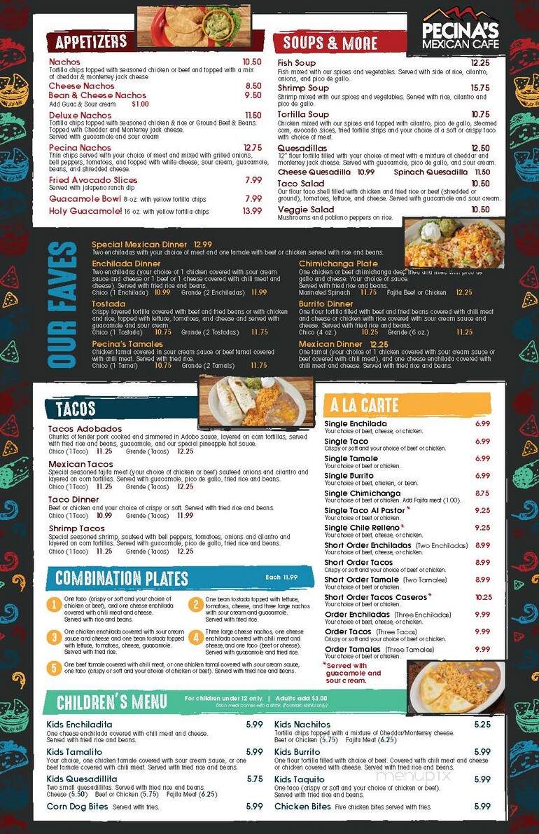 Pecinas - El Reno, OK menu_pic