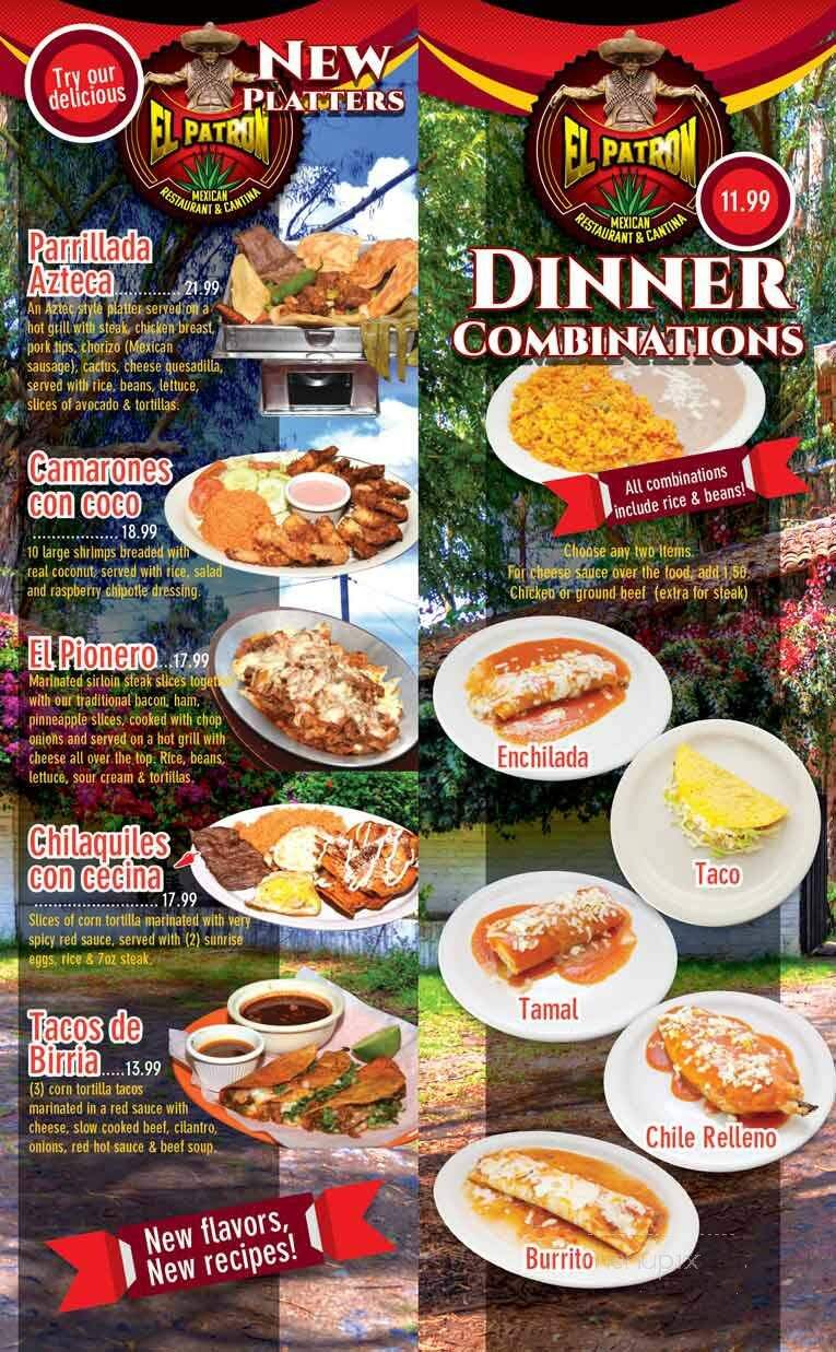 El Patron Mexican Restaurant & Cantina - Urbandale, IA menu_pic
