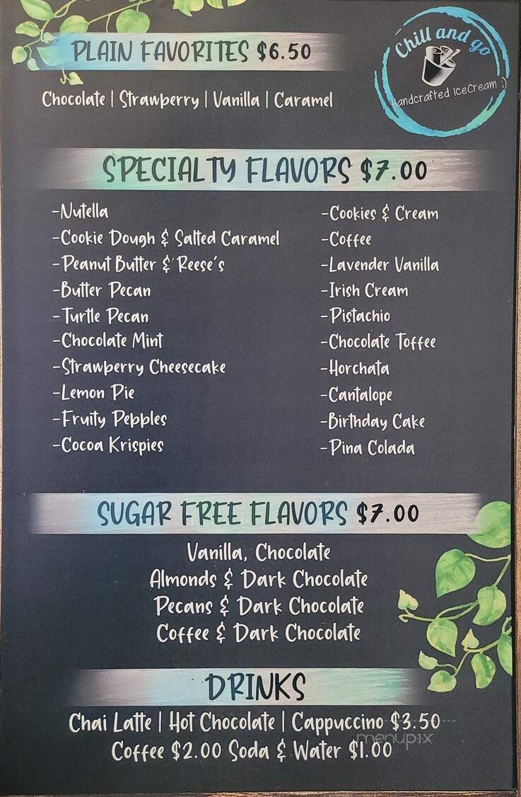 Chill and Go - Hot Springs, AR menu_pic
