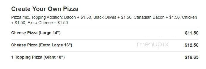 Pizza Mex - East Chicago, IN menu_pic