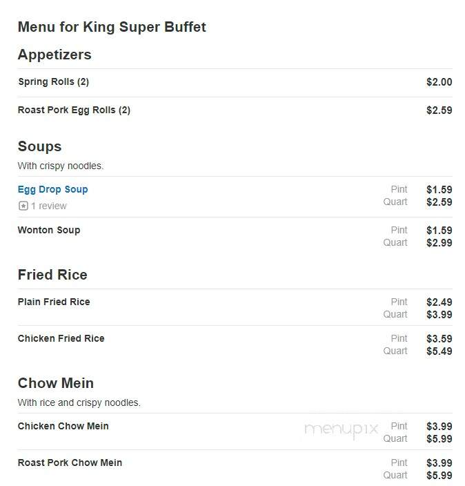 King Super Buffet - Mesquite, TX