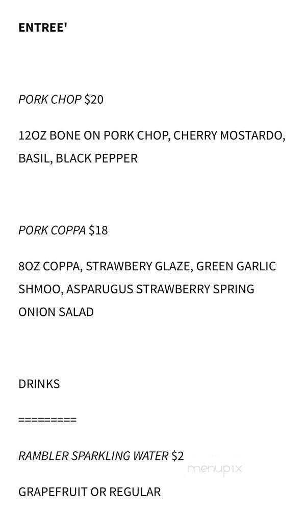 Ruthie's Cafe - Portland, OR menu_pic