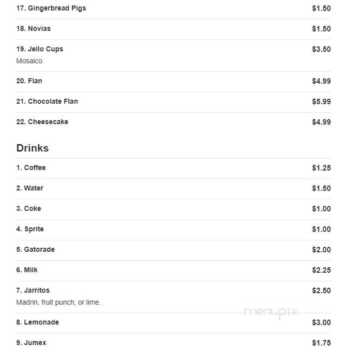 Pasteleria Osuna - Kansas City, KS menu_pic