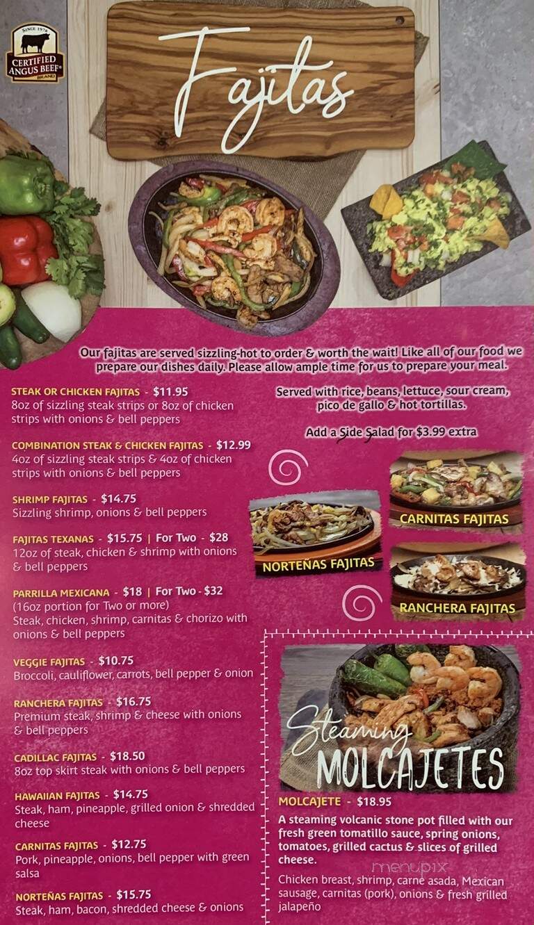 La Fiesta Mexican Grill - Villa Rica, GA menu_pic
