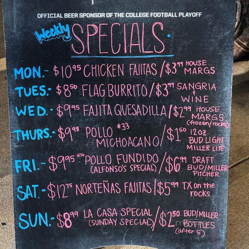 La Fiesta Mexican Grill - Villa Rica, GA menu_pic