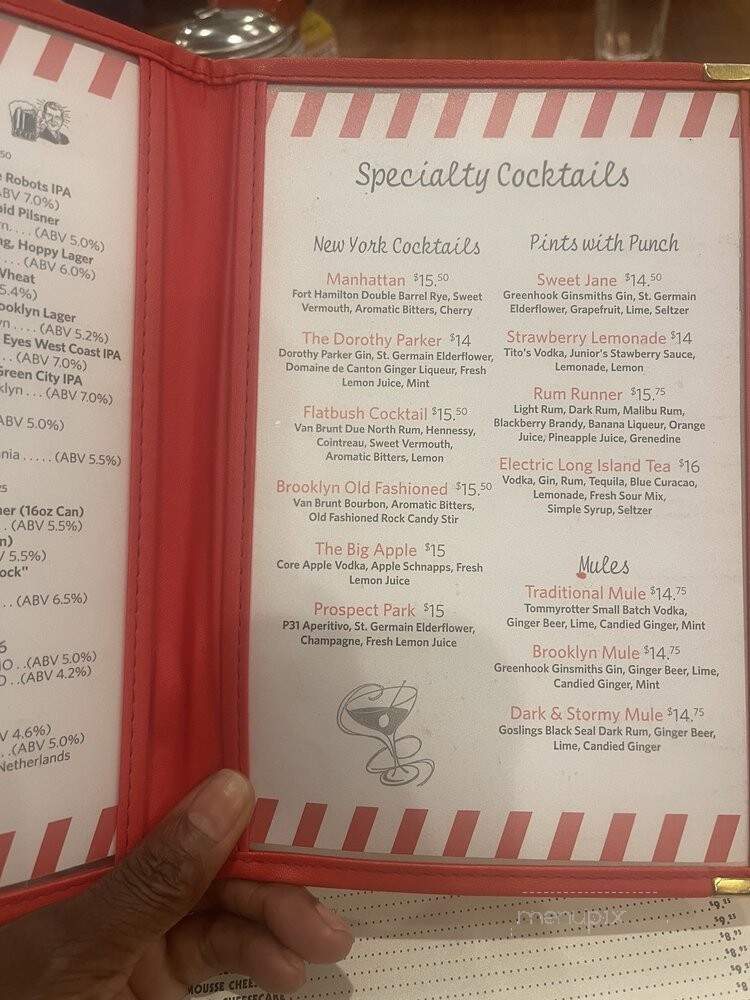Junior Luncheonette - Brooklyn, NY menu_pic