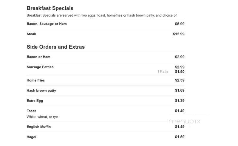 St Mary's Corner Restauran - Saint Marys, PA menu_pic