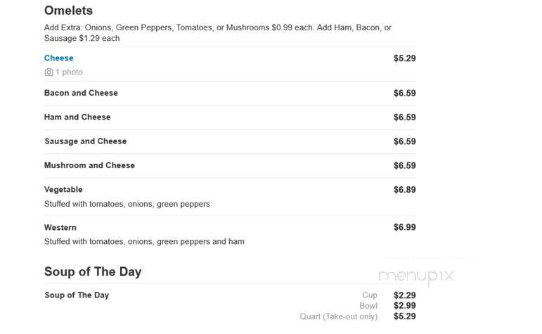 St Mary's Corner Restauran - Saint Marys, PA menu_pic