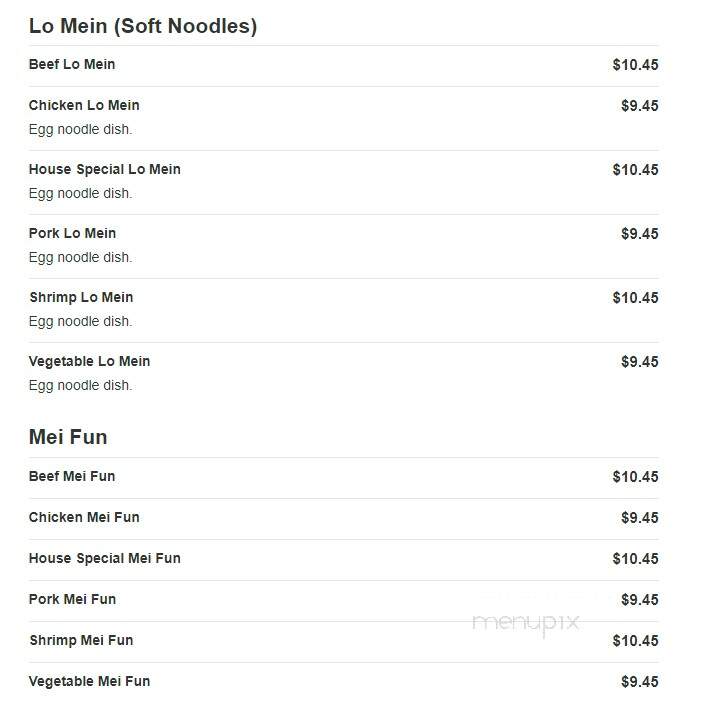 Emperor's Buffet & Grill - Appleton, WI menu_pic