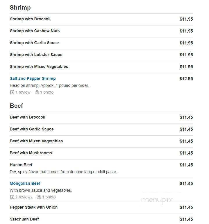 Emperor's Buffet & Grill - Appleton, WI menu_pic