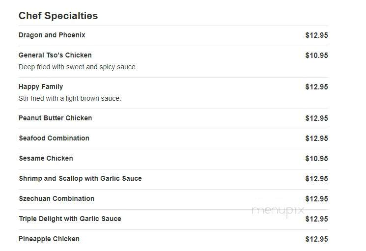 Emperor's Buffet & Grill - Appleton, WI menu_pic