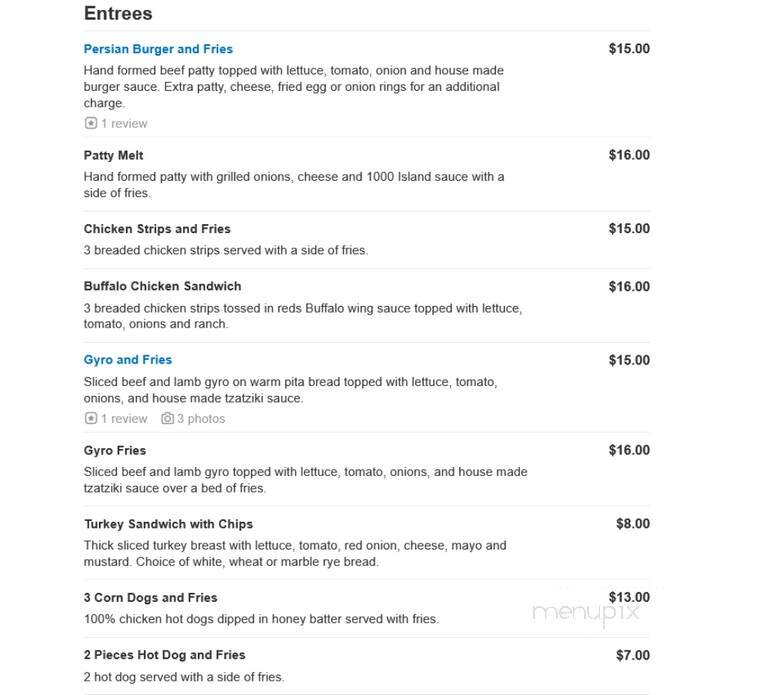Parseh Restaurant & Bakery - Beaverton, OR menu_pic