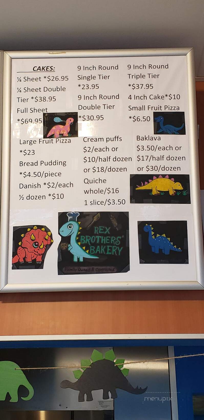 Rex Brothers Bakery - Erie, PA menu_pic