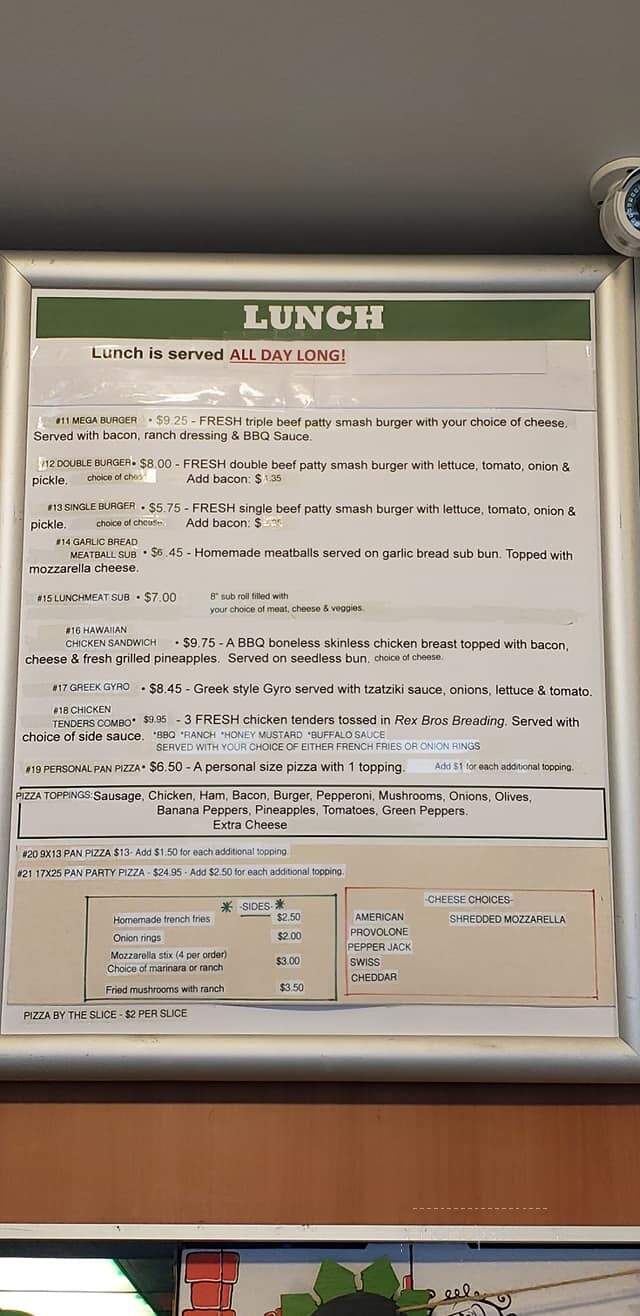Rex Brothers Bakery - Erie, PA menu_pic