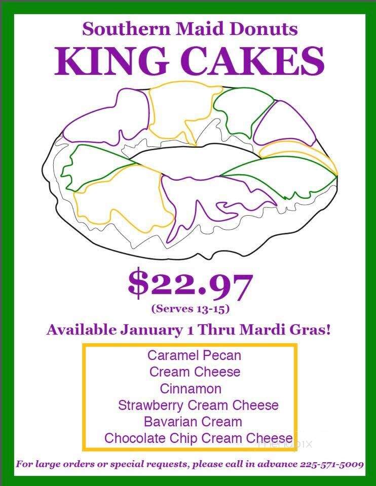 Southern Maid Donuts - Prairieville, LA menu_pic