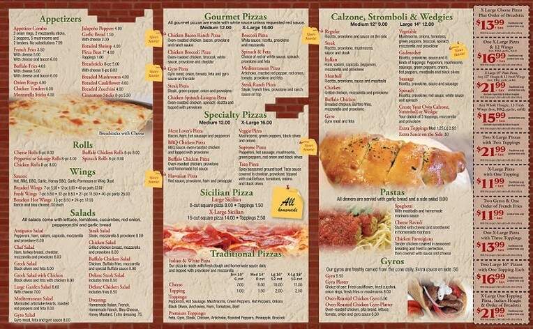 Nicco's Pizza - Coraopolis, PA menu_pic