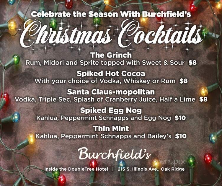 Burchfield's Restaurant - Oak Ridge, TN menu_pic