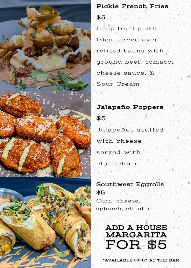 Robby's Mexican and Spanish Cuisine - Traverse City, MI menu_pic
