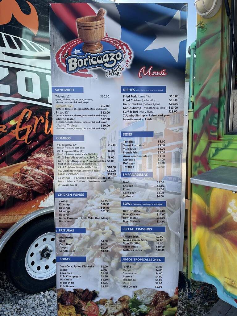 The Boricuazo Wings - Lakeland, FL menu_pic