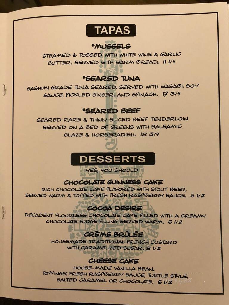 The Vine - Minocqua, WI menu_pic