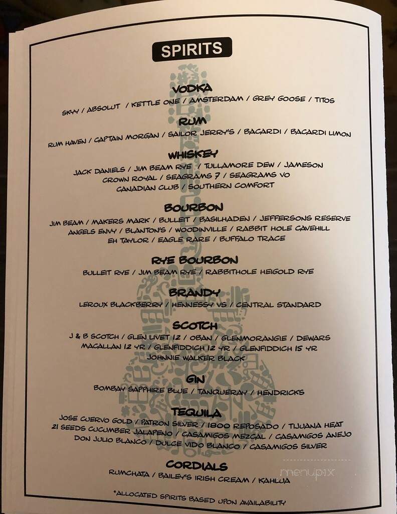 The Vine - Minocqua, WI menu_pic
