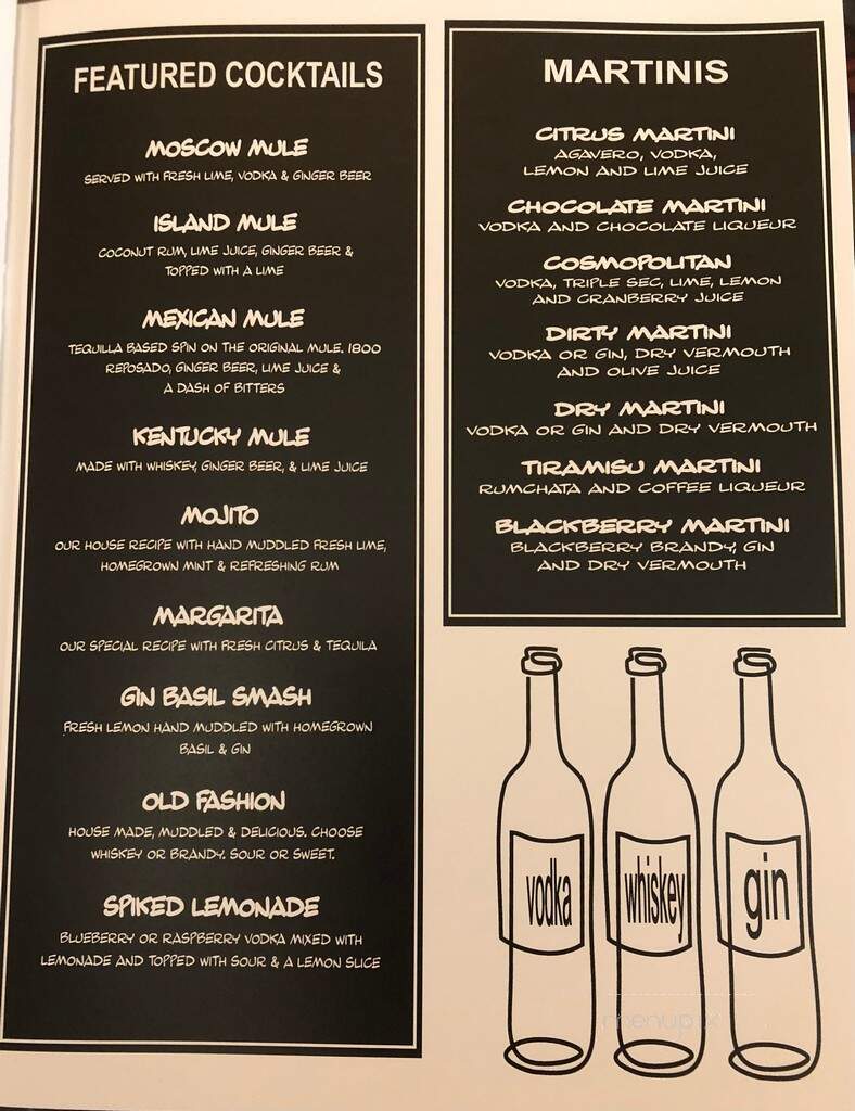The Vine - Minocqua, WI menu_pic