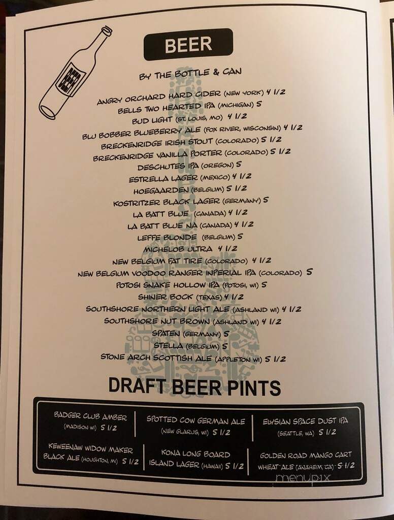 The Vine - Minocqua, WI menu_pic