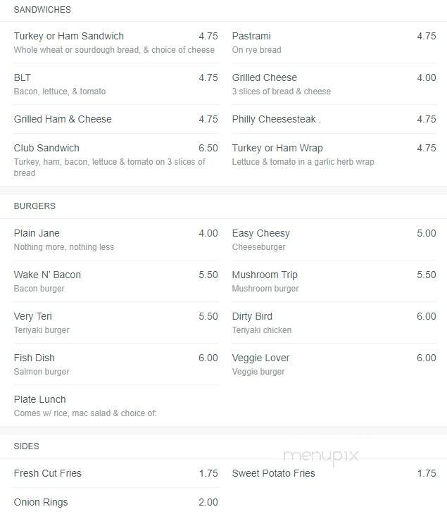 Hanalima Baking - Lihue, HI menu_pic
