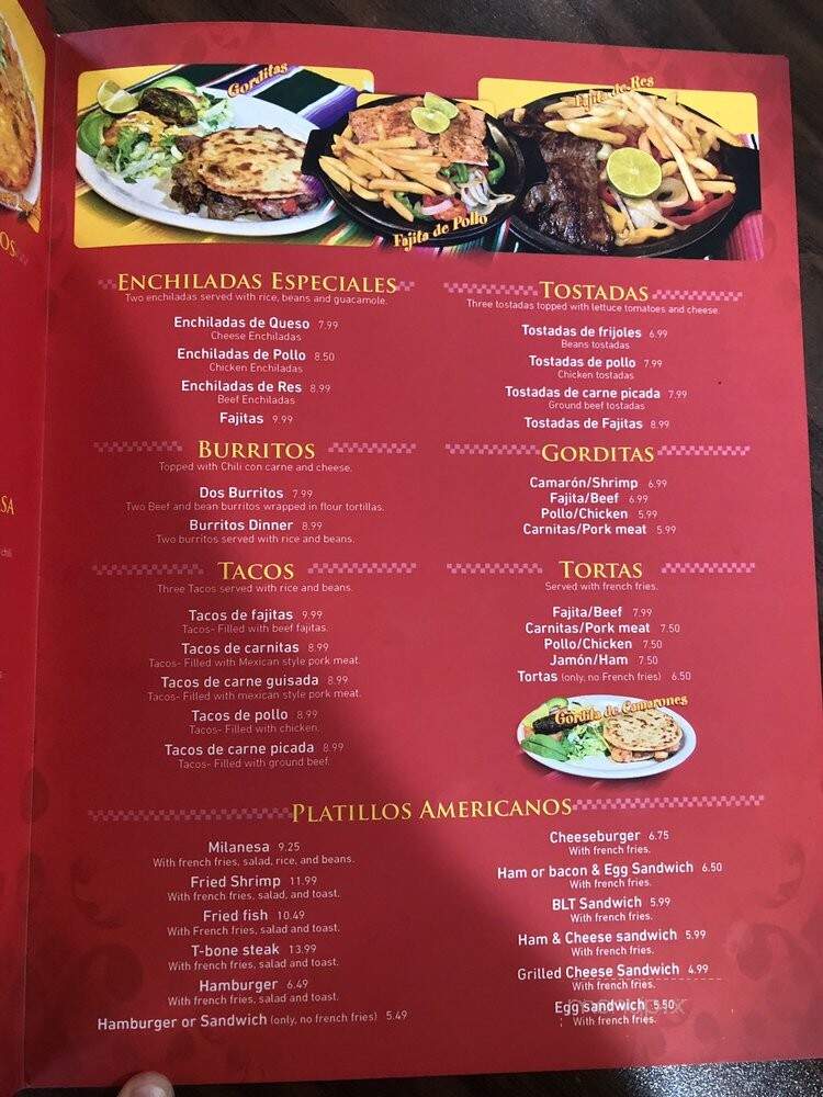 El Puerto - Houston, TX menu_pic