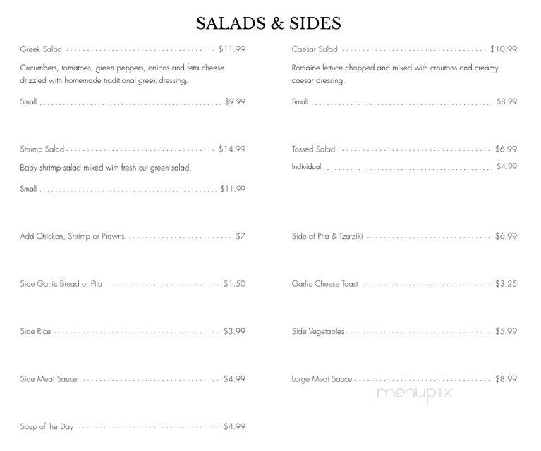 Ocean Park Pizza and Steakhouse - Abbotsford, BC menu_pic