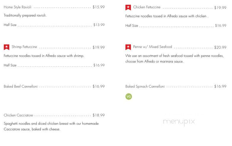 Ocean Park Pizza and Steakhouse - Abbotsford, BC menu_pic